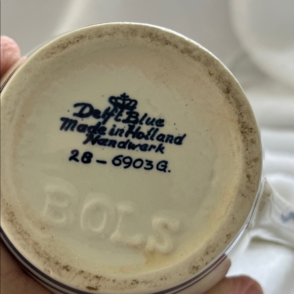 Artisan Blue Floral Ceramic Jug - Picture 9 of 10